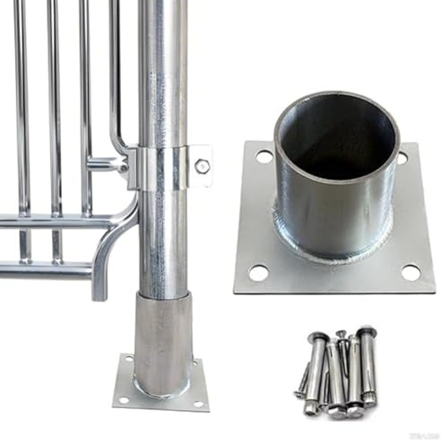 Rygcrud Runde Halterung Für Pergola-Pfosten, Hochbelastbar Edelstahl Zaunpfostenfuß Ankerbasis Stütze, Zum Verschrauben(190mm)
