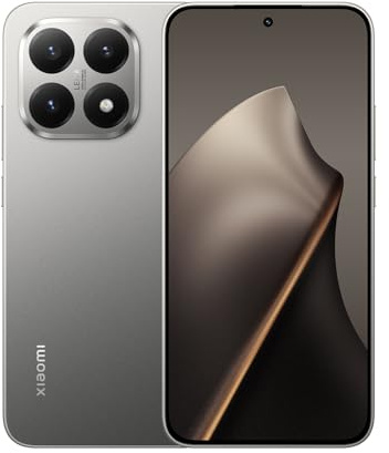 XIAOMI 15T 5G Smartphone 12 + 512GB,Pantalla de 6.83, 120Hz,Cuidado de los Ojos,5500 mAh de Larga duración,Dimensity 8400-Ultra,NFC,IP68,Gris
