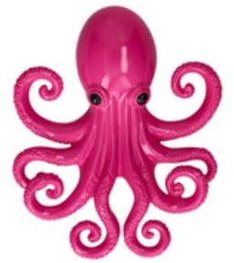 Gift Company Wildheads, Wanddeko, Oktopus, pink 6x20x16cm