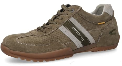 camel active Herren Sneaker aus Spaltleder mit Mikrofaserelementen