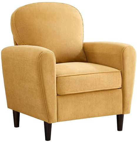 YUUIJOAA Ohrensessel Wohnzimmer,Sessel Wohnzimmer,Loungesessel für Wohnzimmer,Schlafzimmer,Wohnung und Arbeitszimmer(GELB)