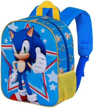 KARACTERMANIA Sonic The Hedgehog Elite 3D Rucksack Elite 3D Star Unisex für Erwachsene, 1 Stück