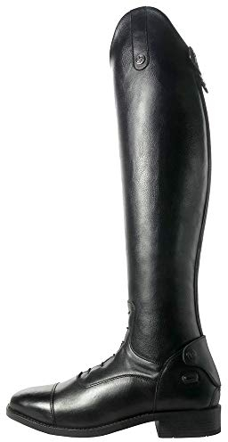Brogini -Como - Stivali Alti da Equitazione in Pelle - Donna (40 EU - Polpaccio 35 cm) (Nero)