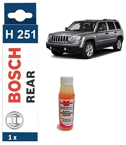 XtremeAuto H251 REAR Bosch Car Window Windscreen Wiper Blades & Screen Wash PATRIOT 2007 2008 2009 2010 2011 2012 2013 2014 2015 2016 2017 2018 2019