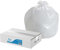 Blake & White Standard Square Bin Liners - Purely Smile Light Duty White Bin Bags with 10kg Capacity - Durable & Tear-Resistant 600mm Rubbish Bags for Paper & Light Waste - Box of 1000 (PS3030)