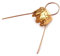 10 Hütchen Kronen für Weihnachtskugel Weihnachten Advent Schmuck (Gold Kappe 14mm)