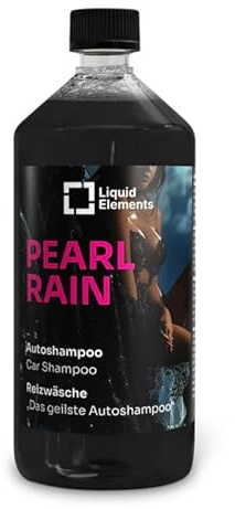 Liquid Elements Pearl Rain Autoshampoo 1L, Reizwäsche (Weichspüler) | Autoreiniger entfernt hartnäckige Verschmutzungen, greift Wachse & Versiegelungen nicht an, ergiebiges Konzentrat