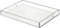 NIUBEE Serviertablett aus Acryl, 35,6 x 45,7 cm, auslaufsicher, transparent, dekoratives Tablett für Ottomane, Couchtisch, Arbeitsplatte mit Griffen