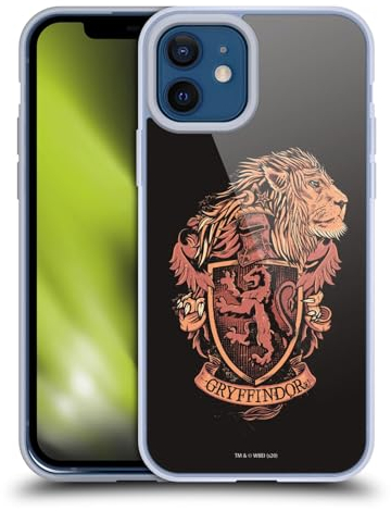 Head Case Designs Offizielle Harry Potter Gryffindor Deathly Hallows XIV Gelhülle [Militärischer Schutzgrad] Kompatibel Mit Apple iPhone 12 / iPhone 12 Pro Und Kompatibel Mit MagSafe