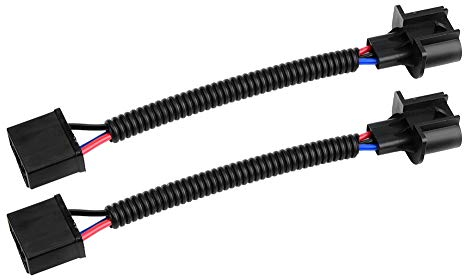 2 Stück H4 Buchse auf H13 Stecker Adapter Scheinwerfer-Umrüstkabel Ki Nachrüstkabelbaum für LED-Scheinwerfer-Umrüstsatz Steckdosenadapter