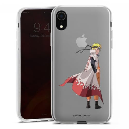 DeinDesign Silikon Hülle kompatibel mit Apple iPhone Xr Case transparent Handyhülle Naruto Shippuden Hokage Sensei