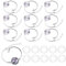 Wohlstand 10 Stück Anhänger Tablett Lünette Armband Lünette Einstellungen und 10 Stücke 20mm Klar Glas Cabochons Runde Cabochon Armband Schmuck für DIY Armband Halskette Geschenk Schmuckherstellung