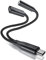 Elebase Adaptateur Audio Jack et Chargeur USB Type C vers 3.5mm,Convertisseur Charge Casque Ecouteur 2 en 1 pour Samsung Galaxy S23 S22 S21,A54 A73,iPhone 15,iPad Pro 10 Air 4 5 Mini 6,Z Flip Fold