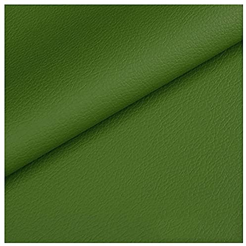 NXFGJ Kunstleder Lederimitat Texturiert Lederstoff Meterware 100cmX140cm Geschmeidig und Dehnbar für Tasche, Hut, Schmuck (Color:dunkelgrün)