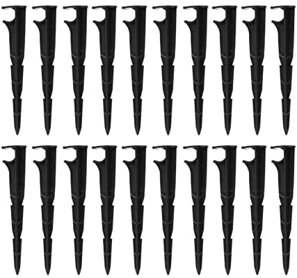 Micro Drip System Rohrhalter für 16mm Rohr, 20 Stück Gartenschlauch Anker Schlauchschlauchhalter Bewässerungs Tropfstütze zur Fixierung von Tropfschlauch Perlschlauch PE-Rohr