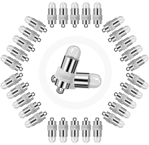 Yizhet 30 x LED Ballon Lichter Wasserdicht Beleuchtung Luftballons für Papierlaterne Papier Lampions, LED Ballonlichter Dekoration für Hochzeit, Weihnachten, Party (Nicht-blinkend, Rosa)