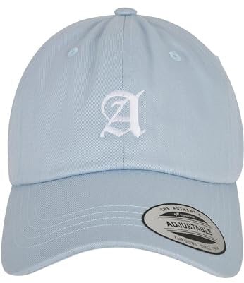 Mister Tee Unisex Letter Lightblue Low Profile Cap A, one Size