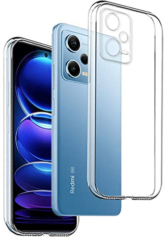 Funda Carcasa Gel Transparente para XIAOMI REDMI Note 12 Pro 5G - Note 12 Pro+ 5G - Note 12 Explorer - Poco X5 Pro, Ultra Fina 0,33mm, Silicona TPU de Alta Resistencia y Flexibilidad