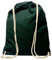 Veproli Baumwoll Turnbeutel Sportbeutel Zuziehbeutel Gymsack Sack Jute Schule Rucksack (Waldgrün)