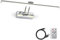 HOWMZON Lampe d'art de 40,6 cm avec télécommande, lumières d'images sans fil pour mur, éclairage de peinture à piles entièrement en métal pour œuvres d'art, galerie, miroir (chromé)