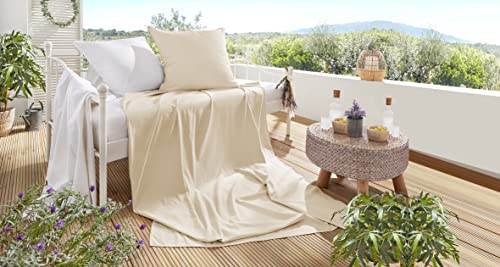 Beddress - Stone-Washed Summerset, Bettwäsche, Sommer, 150x220 + 80x80 cm, Öko-Tex, Leinen, 100% Baumwolle