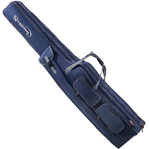 Sougayilang Angelruten-Tasche - 3-lagige Faltbare und tragbare Angelruten-Tasche für große Kapazität, Angelruten-Aufbewahrung und Angelgerät -165cm-L