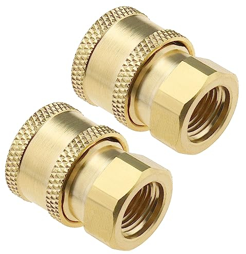 be in your mind 2pcs Coupleur de Nettoyeur Haute Pression 1/4 Femelle NPT Standard Universel Ensemble de Connexion Rapide Adaptateur de Nettoyeur Haute Pression Accessoires pour Équipement d'eau