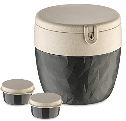 Bentobox L Lunchbox Snackpot Kunststoff Grau Koziol