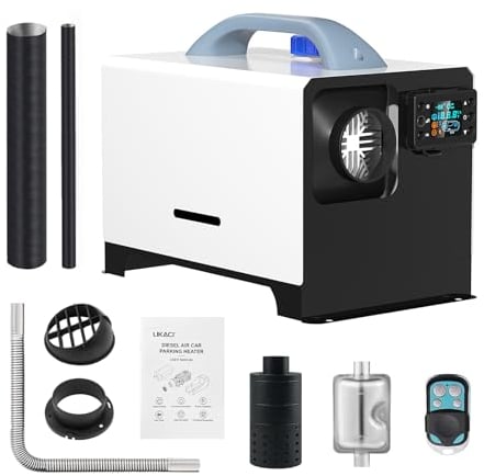 Likaci Diesel-Luft-Auto-Standheizung All-in-One 5KW-8KW 12V / 24V Dieselheizung Schnelles Aufheizen mit verbessertem LCD-Schalterdisplay und Fernbedienung für Wohnmobil, Garage, Autoanhänger