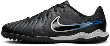 NIKE Jr Legend 10 Academy Tf Football Shoe, Black Blue Black Chrome Hyper Royal, 2.5 UK