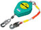 Dispositivo Anticaduta Retrattile, Dispositivo Anticaduta Tetto, Cordino di Sicurezza Anticaduta per Tetto Impalcature Costruzioni Protezione, Limitatore di Caduta(Size:3m)