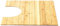 HomeBee® Badematte aus Bambus rutschfest - FSC®-Zertifiziert – Badteppich für das Badezimmer, Bambusmatte, Holz Duschvorleger als Badematte (Rund)