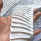 HIQIU 3 Yards 3D Plissee Spitze borte Trim Spitzenstoff Chiffon Rüschen Kleid Rock Saum Stoff Vorhänge Nähen Rand Trim Dekor ca. 8cm Breite (Weiß)