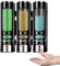 3 Pièces Distributeur de Savon Mural, Distributeur Savon Douche Noir, 400ml Flacon Pompe Vide No Perçage, Anti-Fuite, Distributeur de Liquide Vaisselle Refillable pour Cuisine et Salle de Bain, Noir