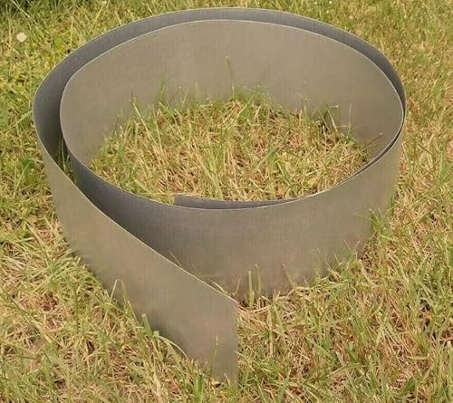 Rasenkantenband verzinkt - Verschiedene höhen - Verschiedene Längen – Beet-Begrenzung - 1 mm dick (15 Meter 20 cm hoch)