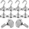Keukenket Ganci Magnetici da 32 mm, Extra Forti, 38 kg, con Gancio, 12 Pezzi Magnetici con Ganci, per Grondaia, Campeggio, Garage, Cucina