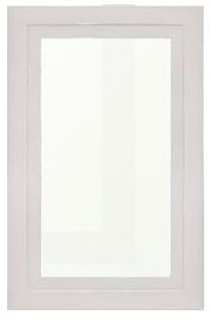 Oblò Rettangolare Bianco Porta Del Garage L235 x H370 Vetrata Granulata