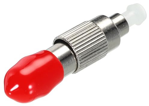 QUARKZMAN 1 Stück Glasfaser Adapter FC Stecker-ST Buchse Single Mode Simplex Adapter FC-ST UPC für Netzwerk Internet Verbindung