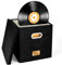 Salyeeluly Vinyl Record Storage Box - Stackable LP Album Storage for 50+ Records with Lid