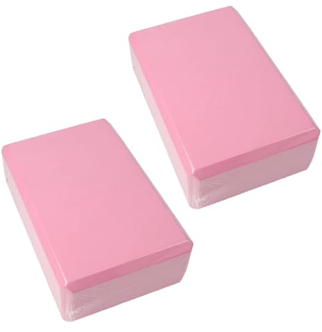 2 Pezzi Blocchi Yoga, M-attone Yoga in Schiuma EVA ad Alta Densità, Blocchi da Yoga Leggero Antiscivolo Mattoncini Fitness per Pilates Yoga Esercizi Meditazione Stretching, Supporta e Rafforza le Pose