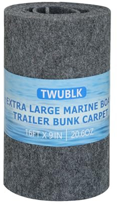 9in*16ft Boat Trailer Carpet (Gray)
