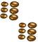 TOYANDONA 12 Stk Osterparty Gefallen Mülleimer Spielzeug Osterpreis Eier Osterei-spielzeug Leere Eierschalen Ostereier-ornamente Osterspielzeug Osterei-verzierung Golden Neu p