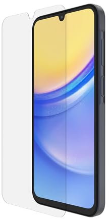Belkin ScreenForce TemperedGlass Protection d'écran pour Samsung Galaxy A15 (protection antirayure et intégrale, verre trempée, compatible avec les coques, support Easy Align