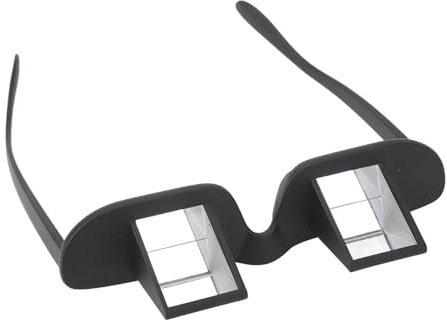 NOENNULL Lazy Glasses Bed Prism Glasses Spectacles Horizontal High Definition Glasses Prism Periscope Lie Down Eyeglasses for Reading and Watch TV in Bed Unisex
