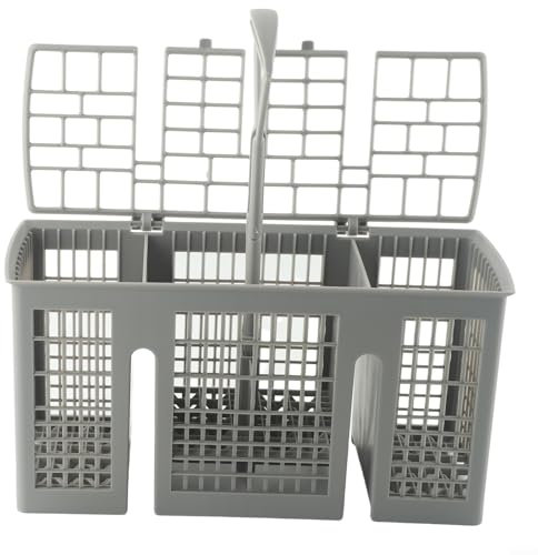 Besttoolifes Panier à couverts pour lave-vaisselle 418280 Gris 6 compartiments