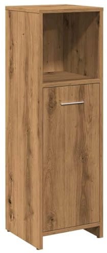 vidaXL Badschrank Artisan-Eiche 30x30x95 cm Holzwerkstoff, Badezimmerschrank, Schrank Bad, Schrank Badezimmer, Badezimmerschränke, Schränke Bad