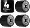 4er Lastrolle PU Laufrolle 80x70mm Rolle Hubwagen Gabelhubwagenrolle Hubwagenrolle Polyurethan schwarz