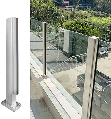 Edelstahl Baluster System für Innen Außen Glas Geländer Post 120cm Grau Farbe Pool Deck Patio Sicherheit Geländer Zaun Säule