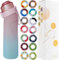 Putextile Air Gourde Starter Up Set avec 1 dosettes aromatiques, bouteille d'air 650 ml boisson fruits parfum eau douce et%0 tasse d'eau pour et en plein air gym (Gradient Pink+1 Random Pod)