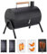 Barbecue per affumicatura a barile, per picnic, leggero, ventilato, per balcone, giardino, casa, campeggio, terrazza